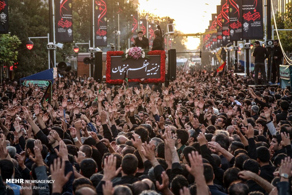 اجتماع زینبیه اعظم زنجان، فریاد رسای «ما همه عباس توییم یا زینب»
