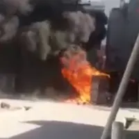 وقوع آتش‌سوزی در بازار فروش فرآورده‌های نفتی کابل