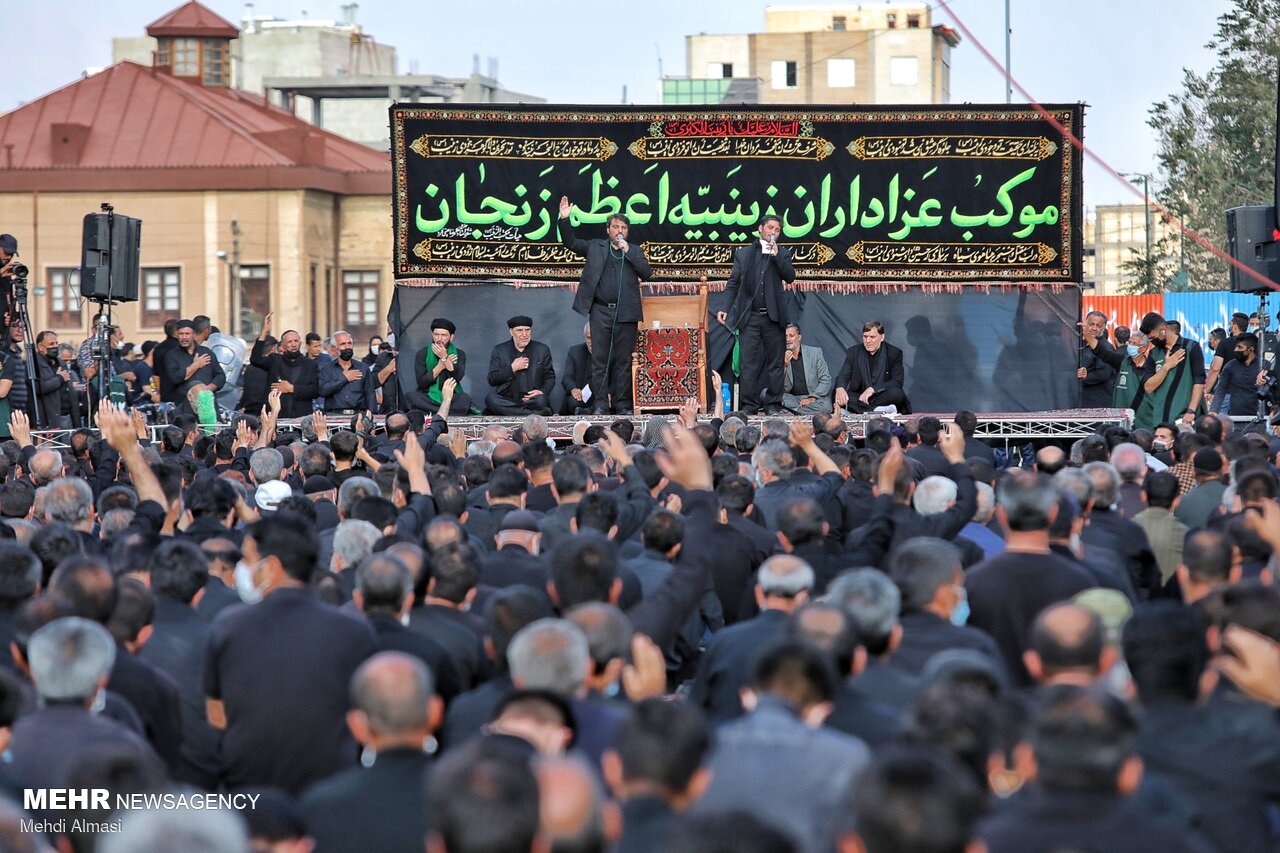 اجتماع زینبیه اعظم زنجان، فریاد رسای «ما همه عباس توییم یا زینب»