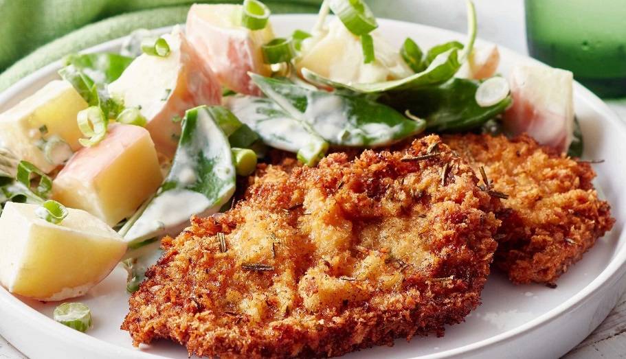 روش پخت «شنیسل بادمجان» خوشمزه و اقتصادی