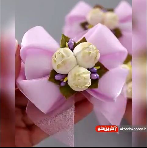 گلسازی با هنر بستن پاپیون