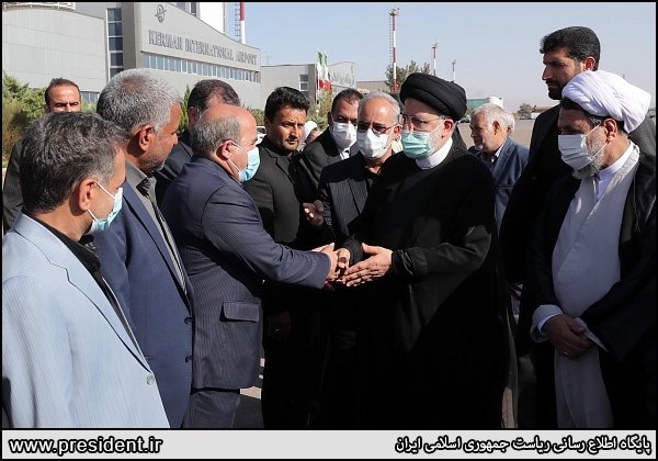 عکس/ ورود رئیس جمهور به استان کرمان