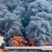 خسارات ناشی از انفجار‌هایی مهیب در فرودگاه کریمه