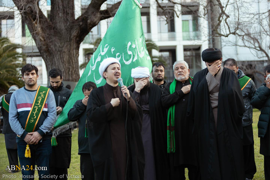 دسته عزاداران حسینی در روز عاشورا در شهر ملبورن