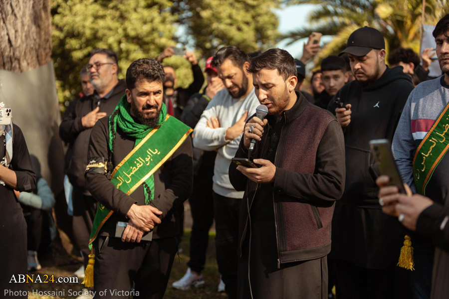 دسته عزاداران حسینی در روز عاشورا در شهر ملبورن