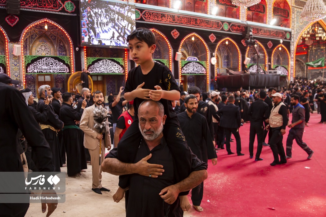 عکس/ مراسم عزاداری سوم امام حسین(ع) در کربلا