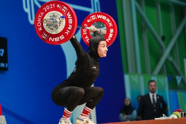 دختر وزنه‌بردار ایران به مدال بازی های کشورهای اسلامی نرسید