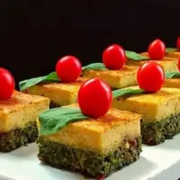 کوکوی ۲ رنگ با تکنیک سرآشپز غذای مجلسی
