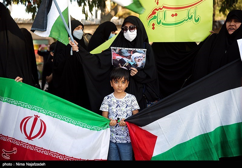 عکس/ تجمع اعتراضی مردم مشهد در حمایت از غزه 