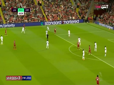 سوپرگل دیاز؛ گل اول لیورپول به کریستال‌پالاس