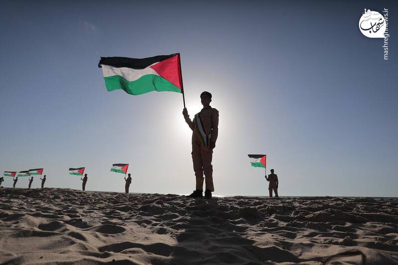 تجمع کودکان فلسطینی به یاد کودکان شهید غزه