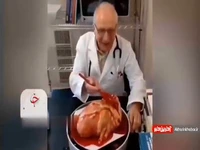 کیک قلبی برای تولد یک پزشک!