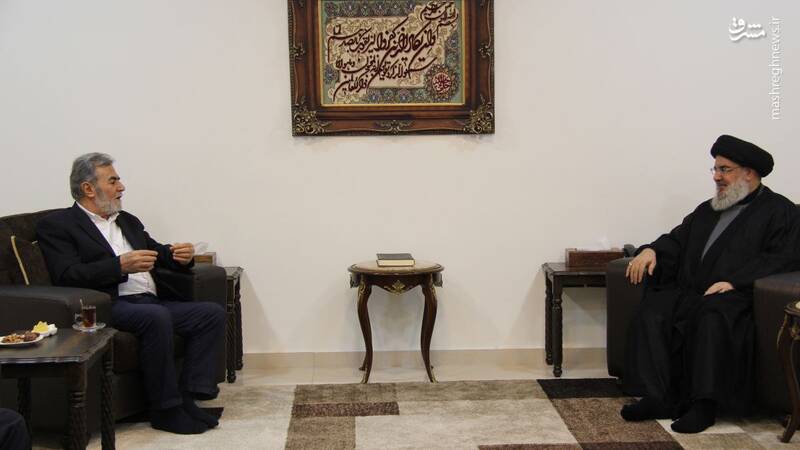 دیدار زیاد النخاله با سید حسن نصرالله