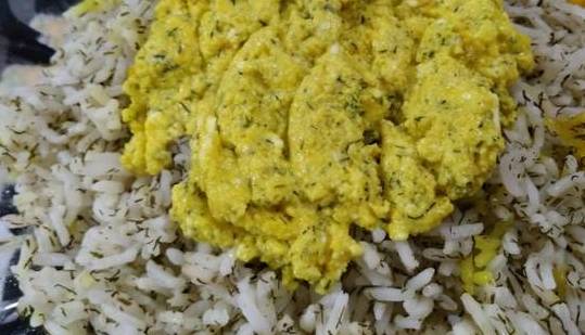 «پنیر برشته با شوید پلو» به روش مستر تابه