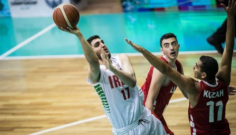 بسکتبال زیر ۱۸ سال آسیا/ پیروزی آسان جوانان ایران مقابل قطر