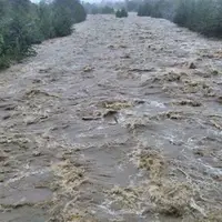 جاری شدن سیلاب در «بلبل‌آباد» بشاگرد