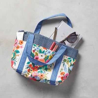 با تکه پارچه های اضافی کیف بدوزید