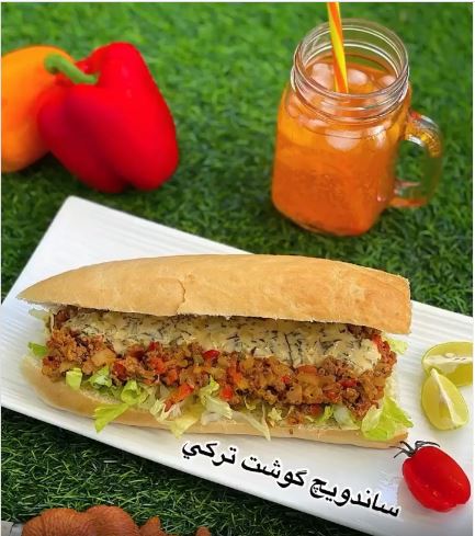 آموزش تهیه ساندویچ گوشت ترکی