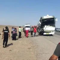 تصادف سه دستگاه اتوبوس در مسیر مشهد-مُلک‌آباد