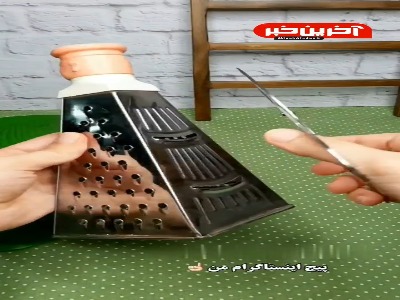 ترفند تیز کردن قیچی و رنده آشپزخانه