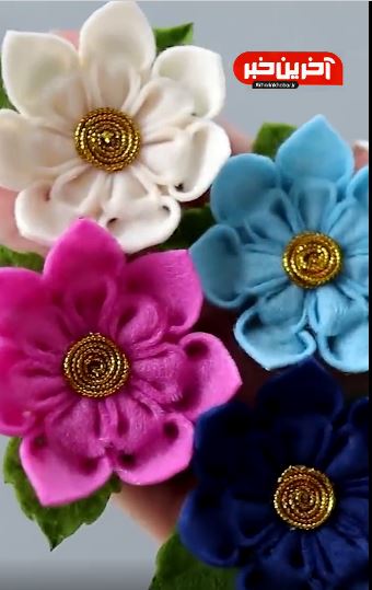 ایده ساده و زیبای گلسازی با نمد