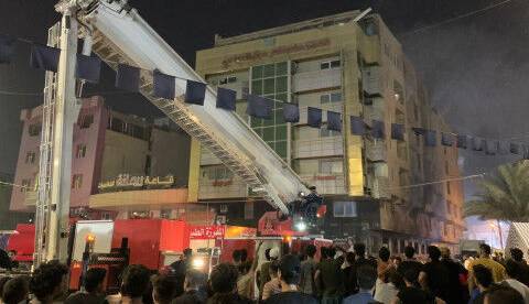 آتش‌سوزی یک هتل در کربلا؛ زن ایرانی جان باخت