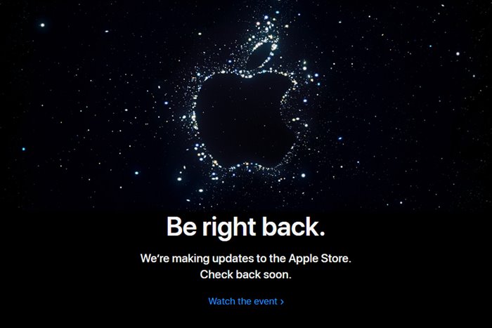 فروشگاه آنلاین اپل از دسترس خارج شد
