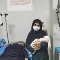 تولد یک نوزاد در مسیر زیارت اربعین