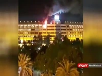 آتش سوزی یک هتل در کیش؛ حریق مهار شد