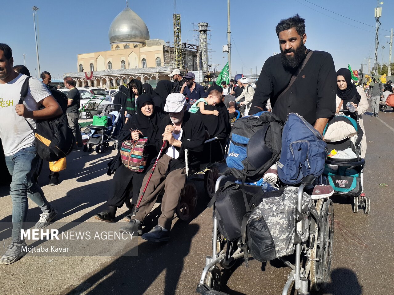 عکس/ موج بازگشت زوار اربعین از مرز مهران