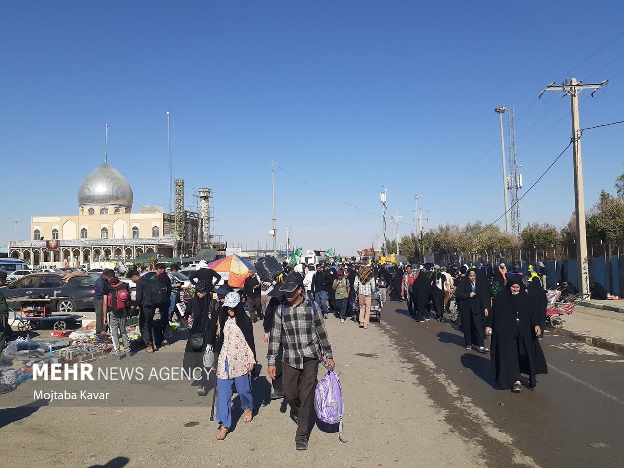 عکس/ موج بازگشت زوار اربعین از مرز مهران