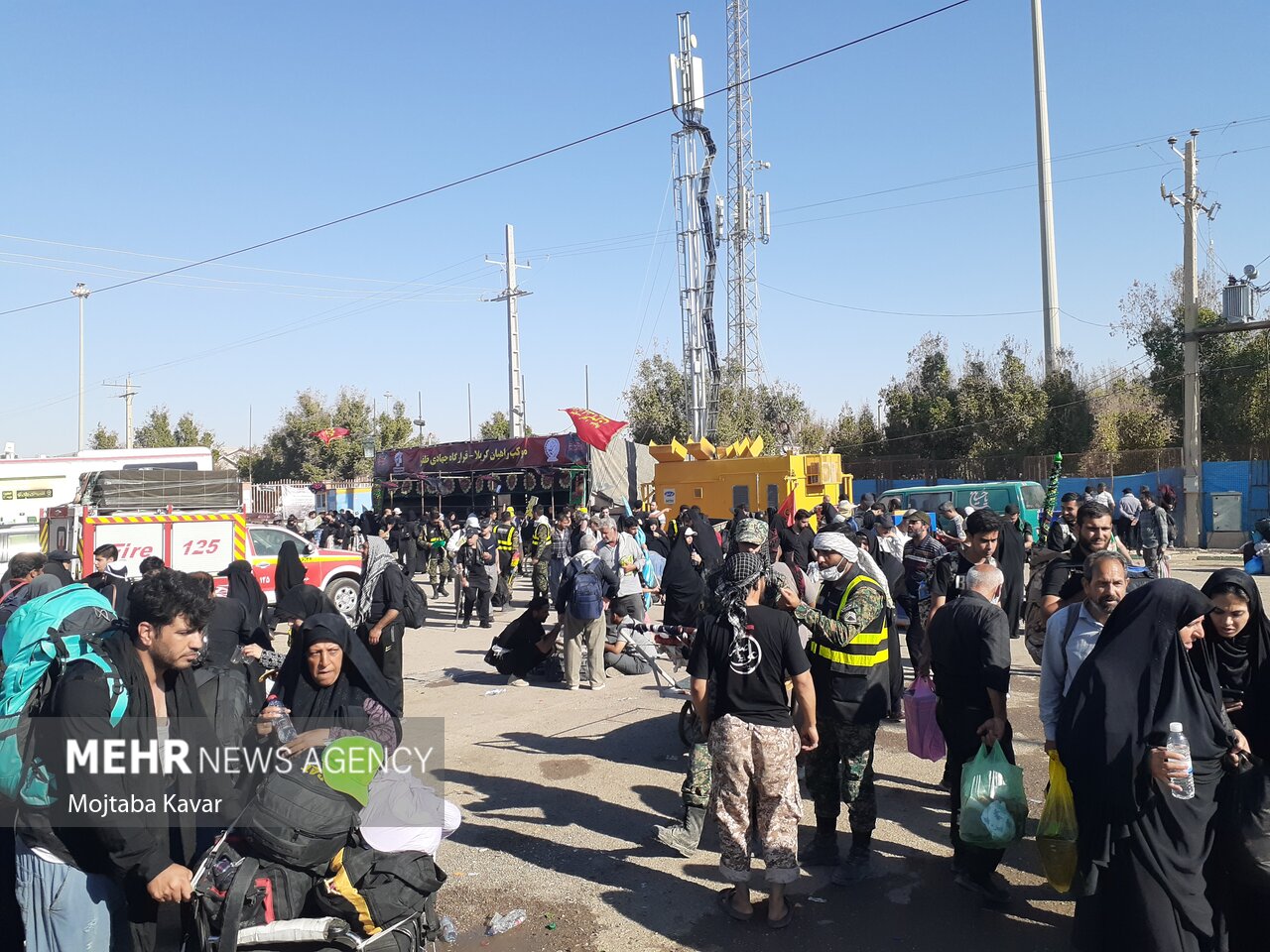 عکس/ موج بازگشت زوار اربعین از مرز مهران