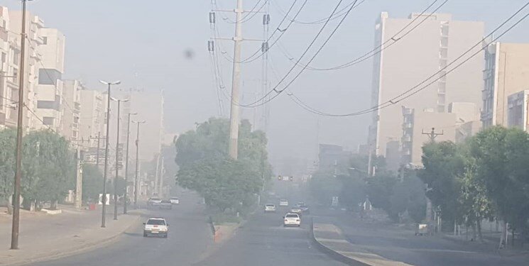 آلودگی هوا در دو شهر خوزستان