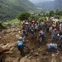 ۱۷ کشته در پی سیل و رانش زمین در نپال 