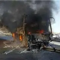 نقص فنی ترمز، علت حادثه آتش‌سوزی تریلر در آزادراه خرم‌آباد-پل زال