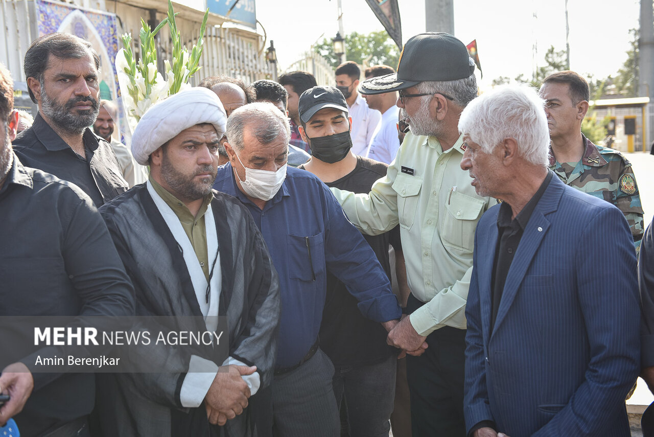 تشییع پیکر شهید «رضا زارع‌ مویدی» شهید مدافع امنیت در شیراز