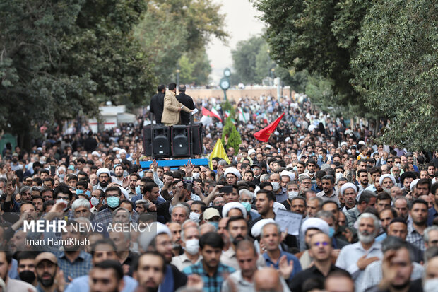 تظاهرات مردم گلستان در محکومیت اهانت به ارزش‌های دینی و ملی