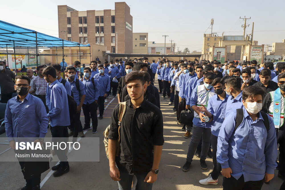 آیین نواختن زنگ بازگشایی مدارس خوزستان