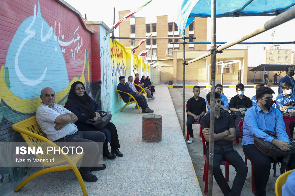 آیین نواختن زنگ بازگشایی مدارس خوزستان