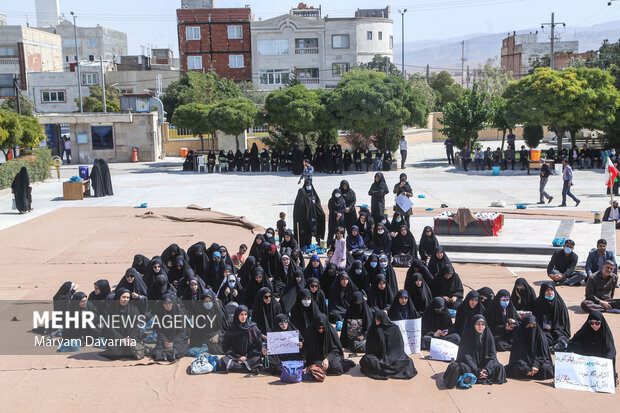 تجمع جامعه دانشگاهی بجنورد در محکومیت اغتشاشات اخیر