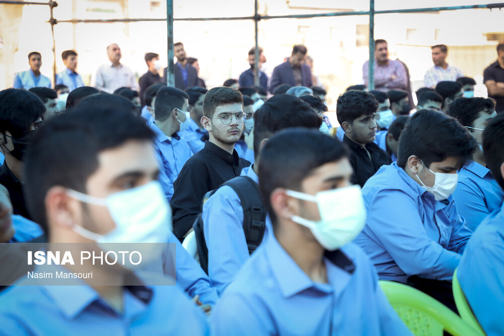 آیین نواختن زنگ بازگشایی مدارس خوزستان