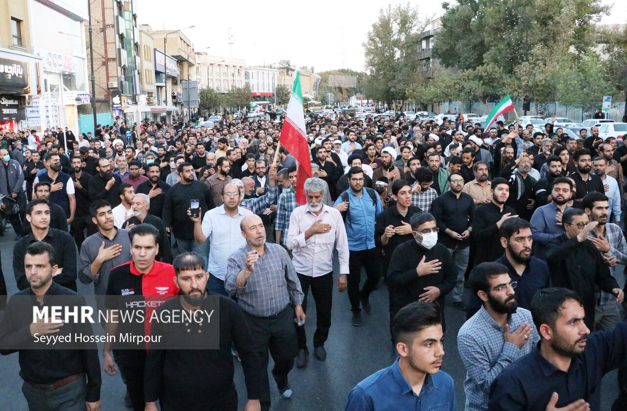 عکس/ مراسم تشییع شهید «حسین اوجاقی» در تبریز