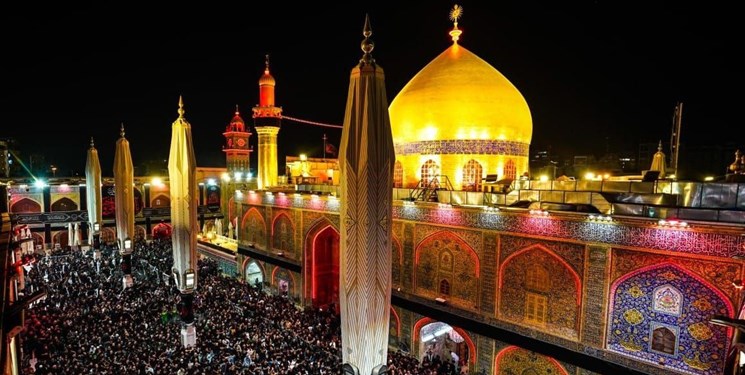 حضور زائران در سالروز وفات پیامبر اسلام(ص) در نجف 