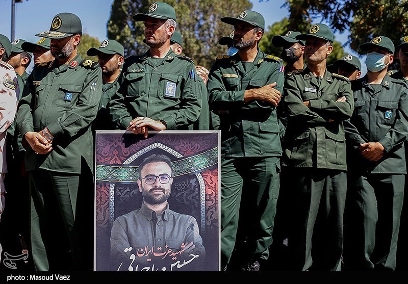 عکس/ مراسم تشییع شهید مدافع امنیت «حسین اجاقی» در تبریز