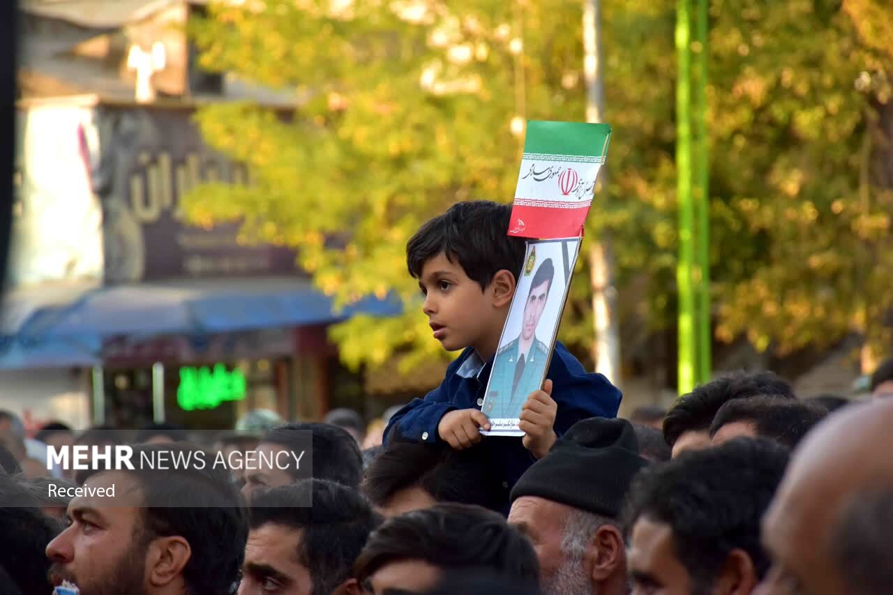 عکس/ تشییع پیکر شهید «مسلم جاویدی‌مهر» شهید مدافع امنیت در قوچان