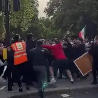 کتک‌کاری ضدانقلاب خارج نشین در تجمع‌ لندن سوژه شد