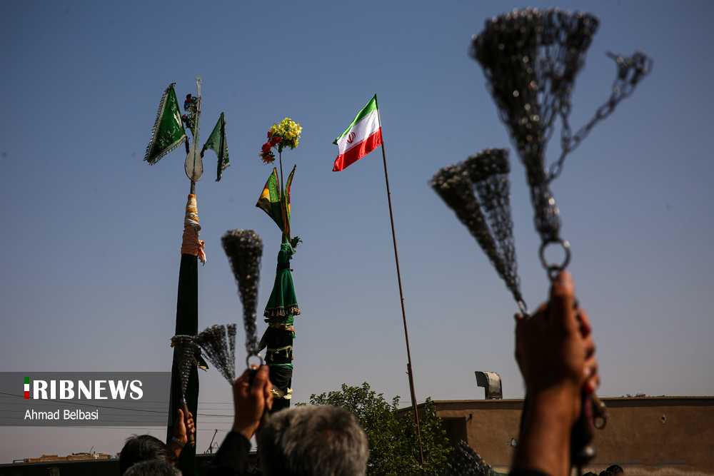 آیین سنتی علم گردانی و عزاداری ۲۸ صفر در نیشابور