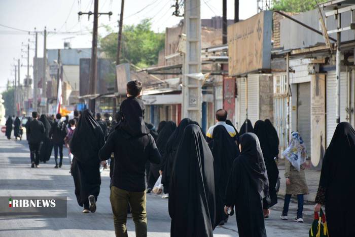 حضور هزاران نفر در آیین پیاده‌روی رضوی در بهبهان