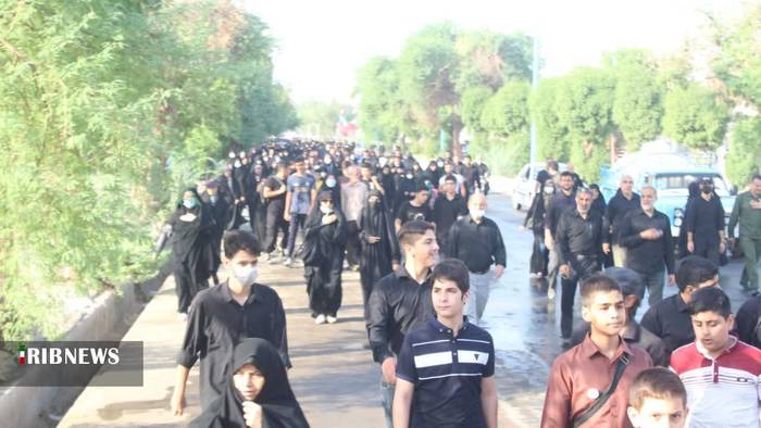 حضور هزاران نفر در آیین پیاده‌روی رضوی در بهبهان