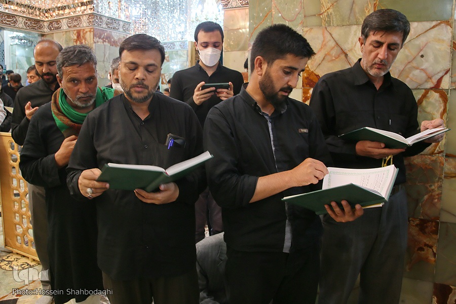 عکس/ شام شهادت امام رضا(ع) در آستان بانوی کرامت